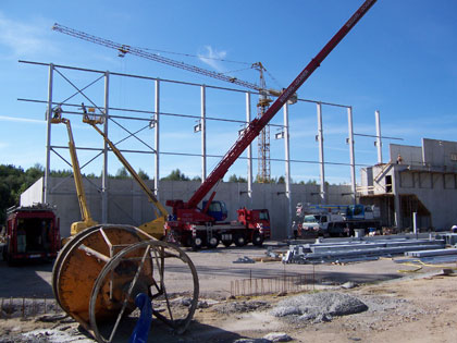Construction of the halls